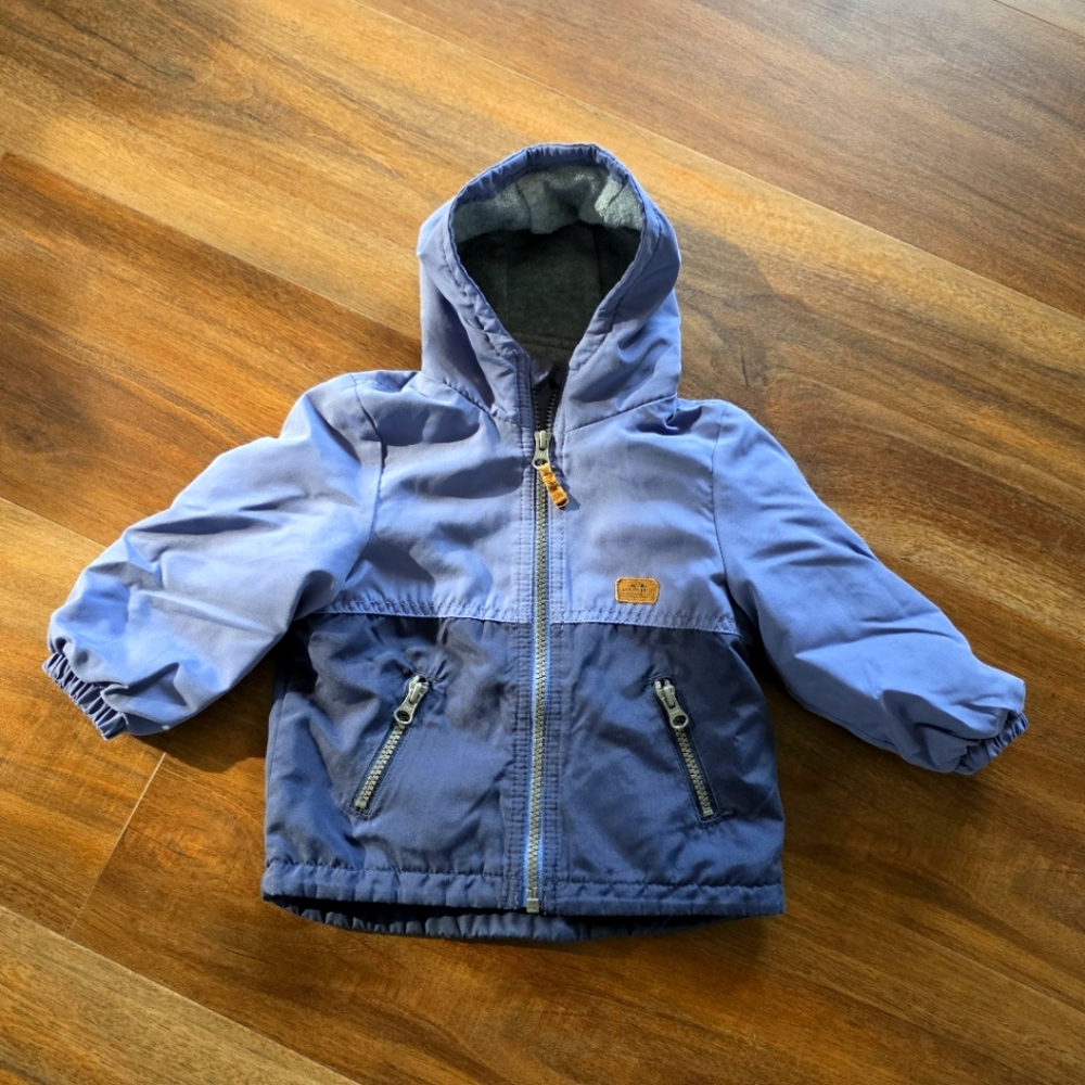 Carters Blue Hooded Toddler Boys Jacket Coat  SIZE: 18 Months